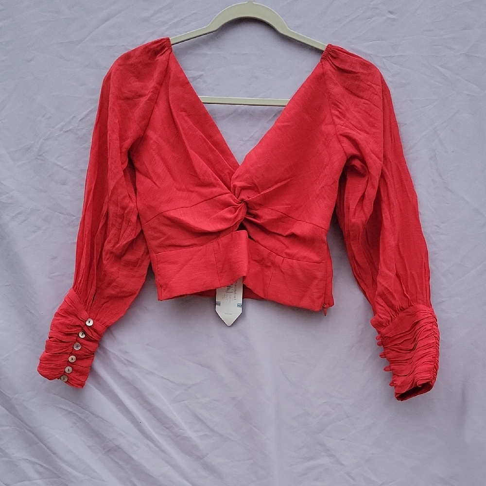 Elegant Red Women's Top